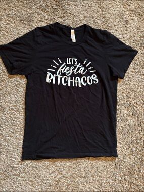 Let's Fiesta Bitchachos Black Graphic Tee